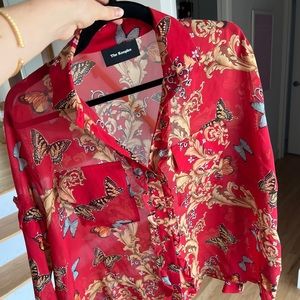 The Kooples Red Blouse